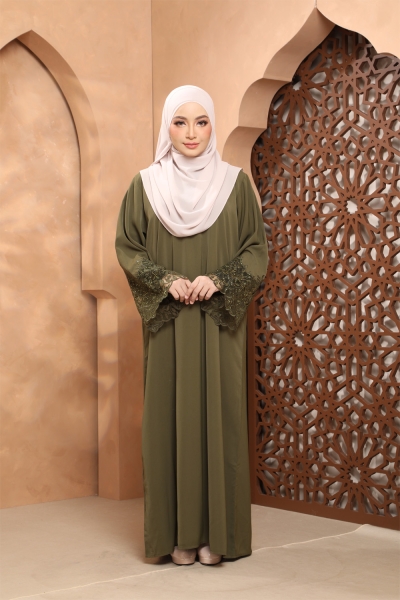 Abaya Marwa 2.0 - Army Green